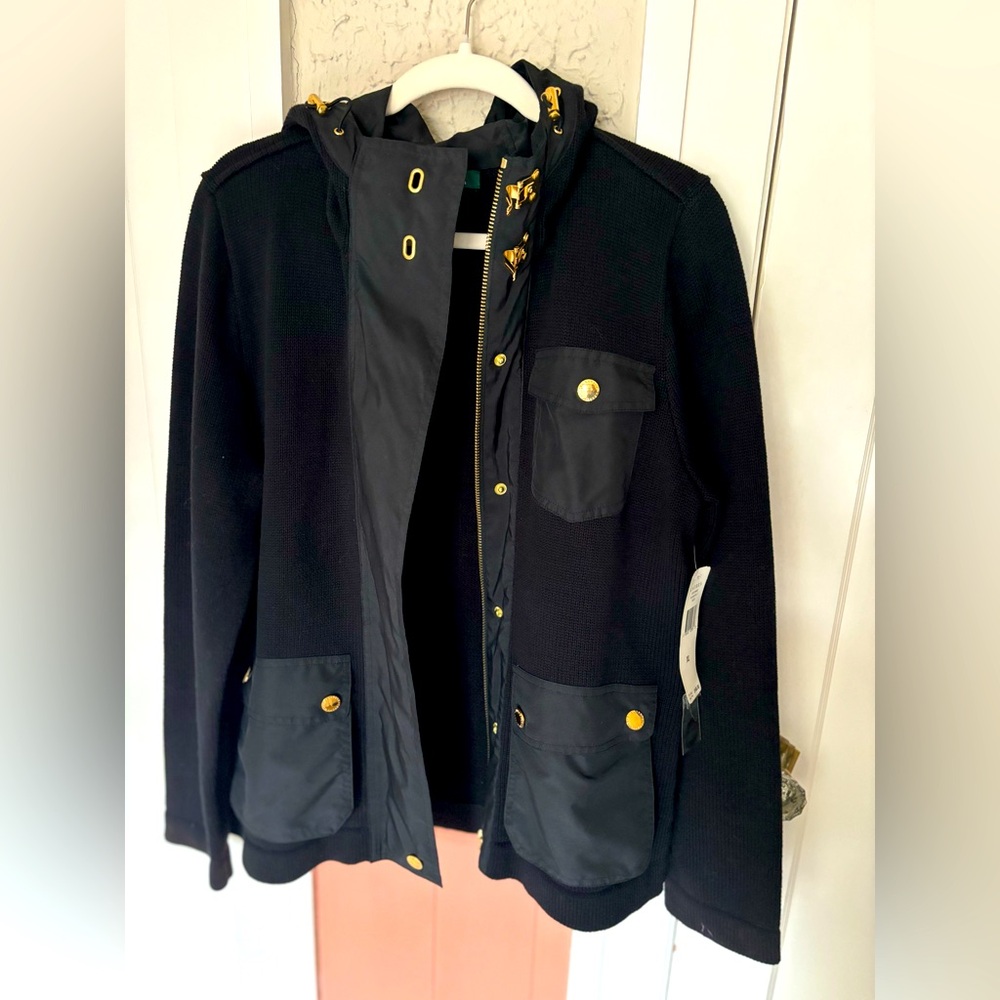 New with tags Ralph Lauren Fireman’s style jacket with hood